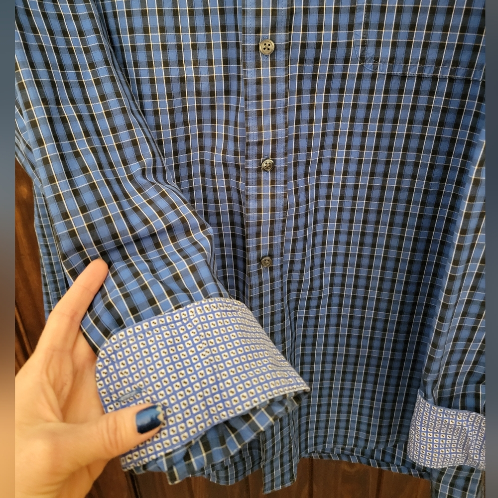 George Strait Wrangler Mens long-sleeved dress shirt - Picture 9 of 11